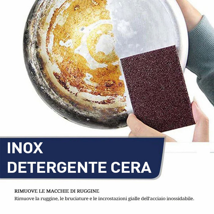 Pasta detergente magica per acciaio inossidabile