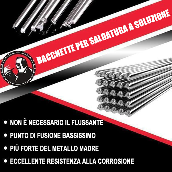 Cqinju-Vergella Per Saldatura 5 / 10pcs Asta Di Saldatura In Alluminio Brasatura Filo Di Saldatura For Saldatura In Alluminio Nessuna Necessit&agrave; Di