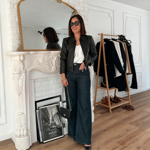 👖Pantaloni larghi a vita alta da donna
