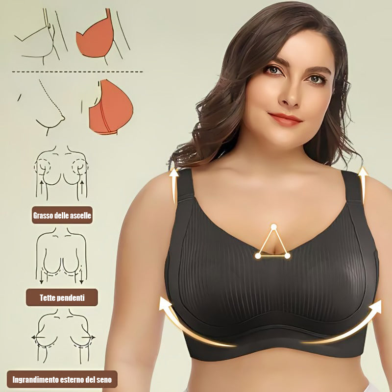 Reggiseno Super Rassodante Impressbe Senza Ferretto - A Coppa Piena, Solleva E Modella, Comodo Tutto Il Giorno