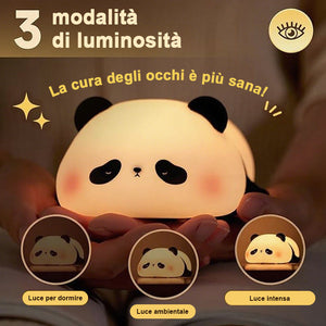 Simpatica luce notturna a forma di panda, decorazione per la camera da letto