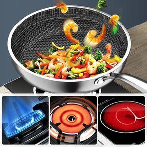 👨‍🍳 La padella antiaderente in acciaio inox che gli chef Michelin giurano! 5 volte più resistente🍳 (niente più uova bruciate!)