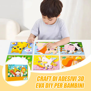 Giocattoli adesivi 3D fai da te in EVA per bambini