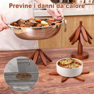 Tovagliette e sottobicchieri in legno naturale di alta qualità e resistenti al calore