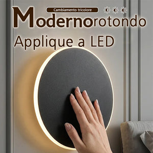 Lampada da parete moderna a LED rotonda