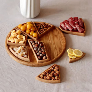 Vassoio per puzzle - Legno con divisori rimovibili