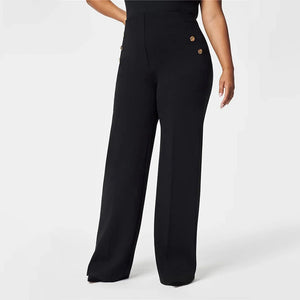 Pantaloni larghi a vita alta da donna