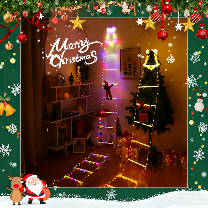 Luci LED per scale di Babbo Natale