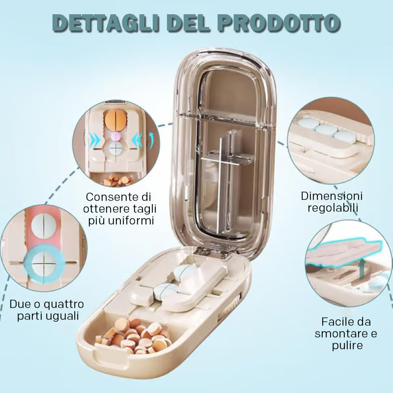 TOP Med - Scatola Per Pillole E Splitter 1 Conteggio