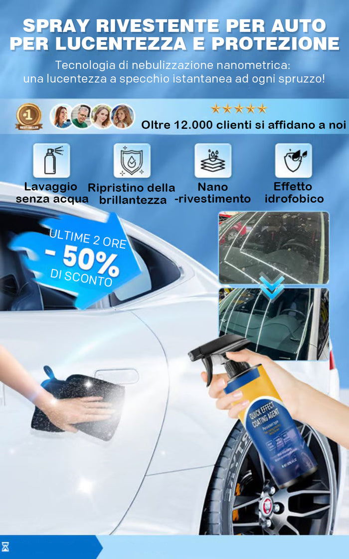 Spray per rivestimento auto