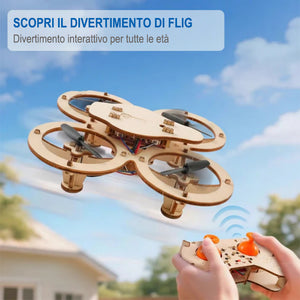 Kit di montaggio fai-da-te per drone in legno