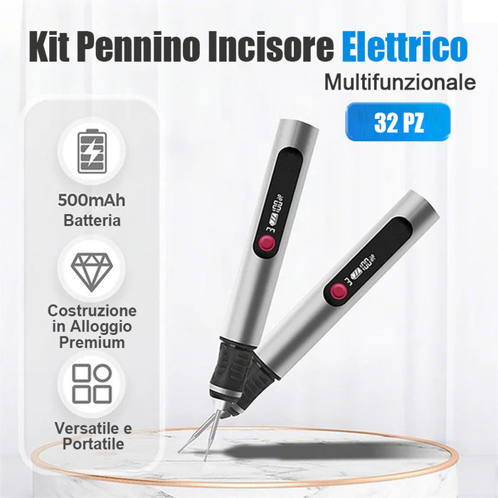 Penna per incisione elettrica multifunzionale