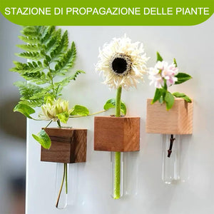 Vaso magnetico da frigorifero in legno massello