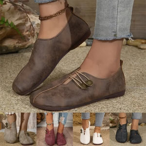 Nuove scarpe basse da donna in morbida pelle