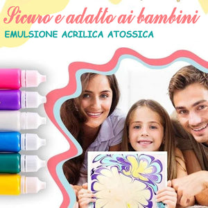 Kit artistico per pittura marmorizzata ad acqua