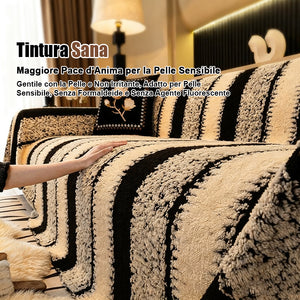 Copridivano morbido e antiscivolo in peluche - per il massimo comfort🐑🔒