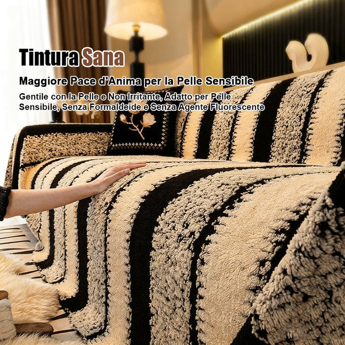 Copridivano morbido e antiscivolo in peluche - per il massimo comfort🐑🔒