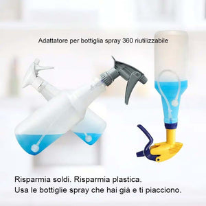 Adattatore universale a 360° per flaconi spray