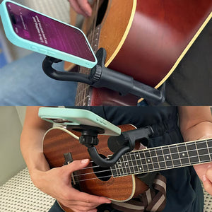 Supporto magnetico per telefono (compatibile anche con chitarre o ukulele)