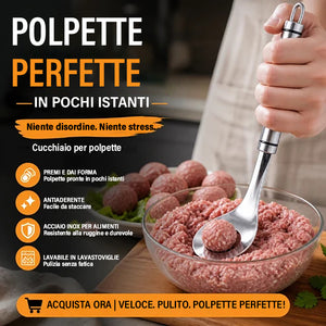 Cucchiaio per estrudere polpette - Acquista 1 e ricevi 1 in omaggio (confezione da 2)