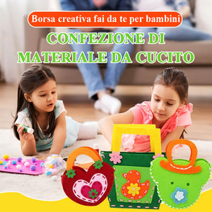 Set di cucito fai da te per borse per bambini