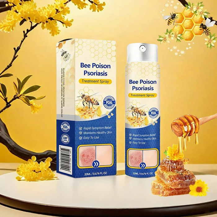 Spray per la psoriasi al veleno d'api