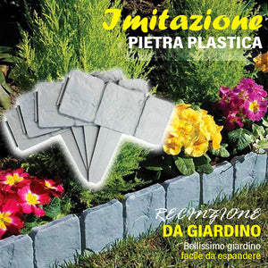 Recinzione da giardino in finta pietra di alta qualità e resistente
