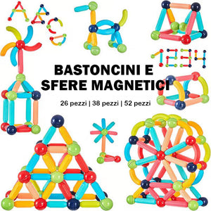 Blocchi magnetici da costruzione, adatti allo sviluppo precoce dei bambini