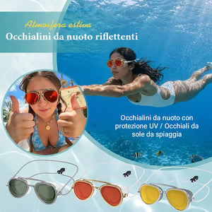 Occhialini da nuoto antiappannamento e specchiati