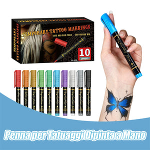 Set di penne per tatuaggi temporanei