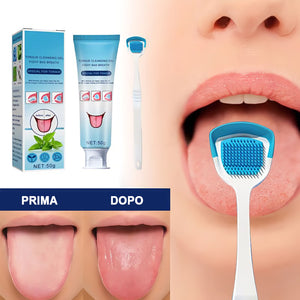 Kit gel detergente probiotico per la lingua