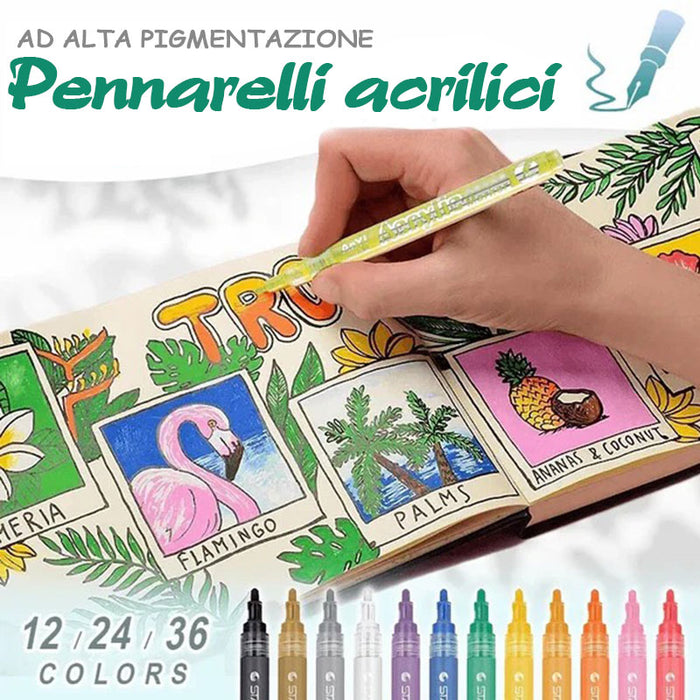 Pennarelli a vernice acrilica ad alto croma