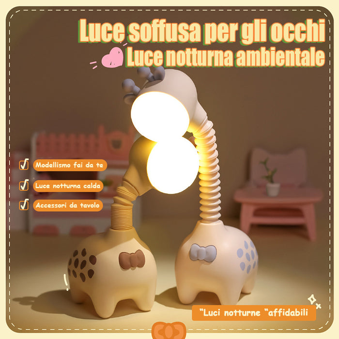 Luce notturna a forma di giraffa - Ricaricabile