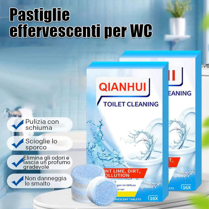 Pastiglie per la pulizia del WC al profumo di limone