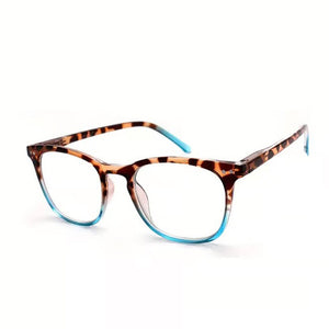 Occhiali piatti/da lettura con stampa leopardata sexy da donna