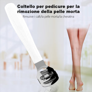 Rasoio per calli con manico in gomma