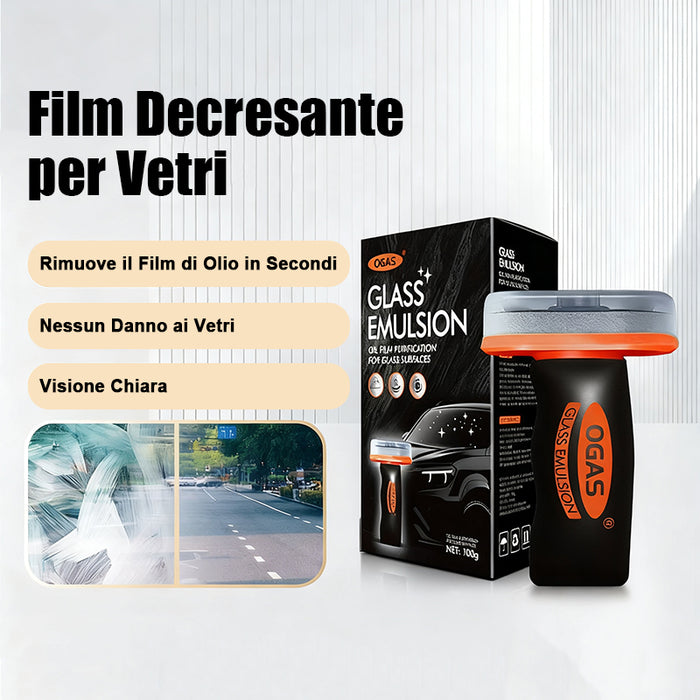 Spazzola per la pulizia della pellicola oleosa dei vetri delle auto