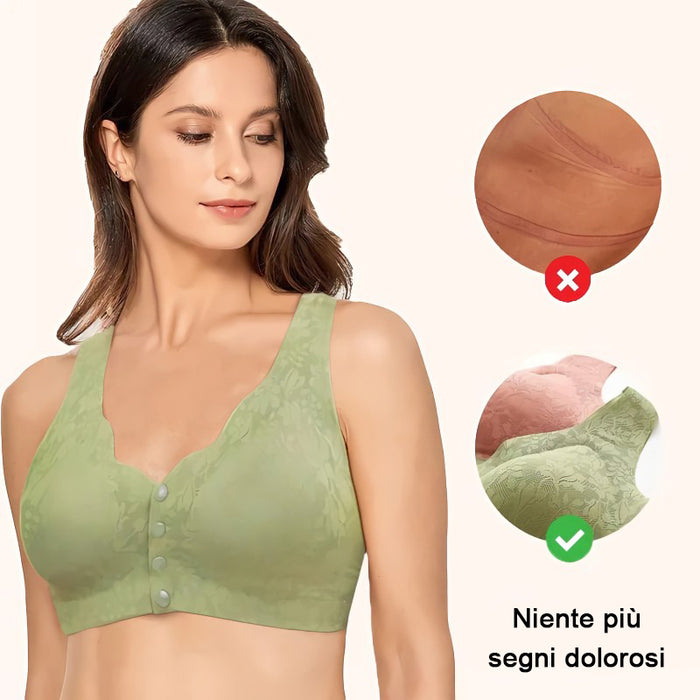 Reggiseno comodo e pratico con abbottonatura frontale