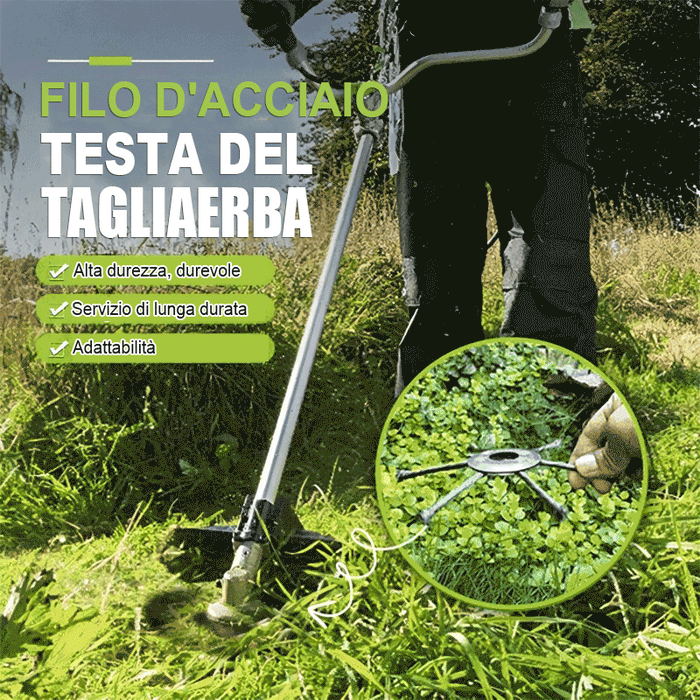 Testina per tagliaerba in filo d'acciaio