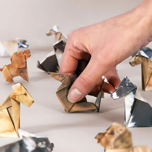 🐱 Gatti di carta pieghevoli in 5 minuti (50 pezzi): non servono colla o forbici