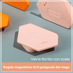 Posizionatore magnetico poligonale forte per macchine da cucire