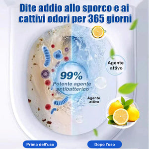 Pastiglie per la pulizia del WC al profumo di limone