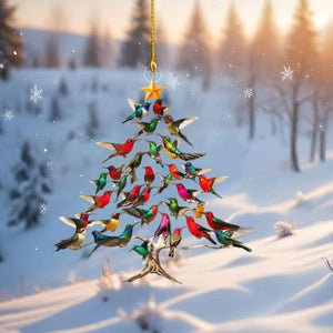 🔥🐦🎄Decorazione natalizia a forma di colibrì✨