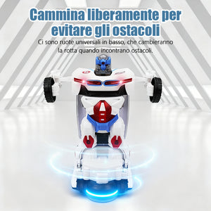 Giocattolo per auto robot a trasformazione automatica