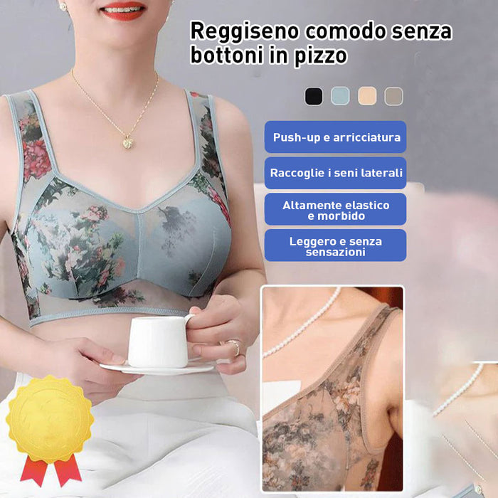 Reggiseno comodo senza bottoni a punta