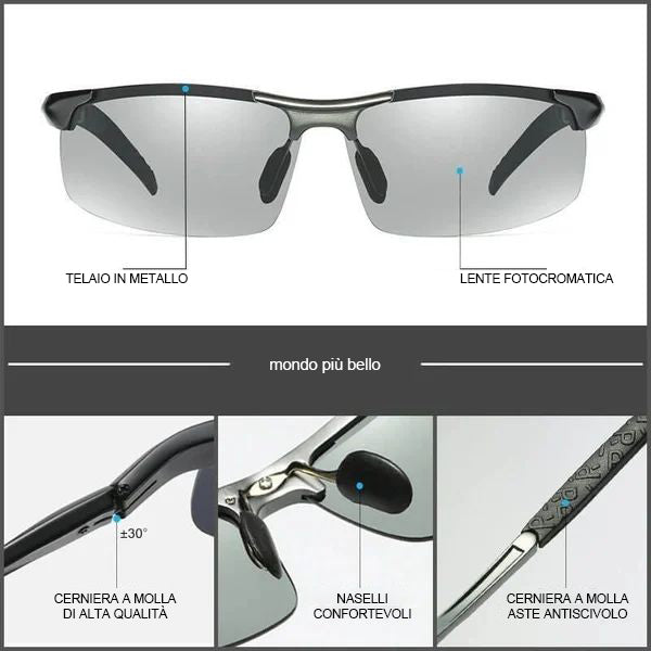 Occhiali da sole polarizzati POLAROID PLD 6255/S/X 2F7 uomo, taglia 56 mm Occhiali da sole polarizzati POLAROID PLD 6255/S/X 2F7 uomo, taglia 56 mm