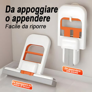 🧼Mini mocio pieghevole da tavolo – Mocio bagnato e asciutto