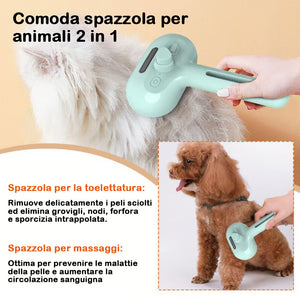 🔥Pettine per la rimozione dei peli con spray per animali domestici