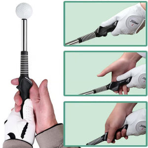 Mazza telescopica, ausilio retrattile per l'allenamento dello swing nel golf