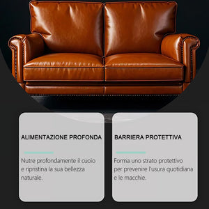 Unguento per la cura dei mobili in pelle